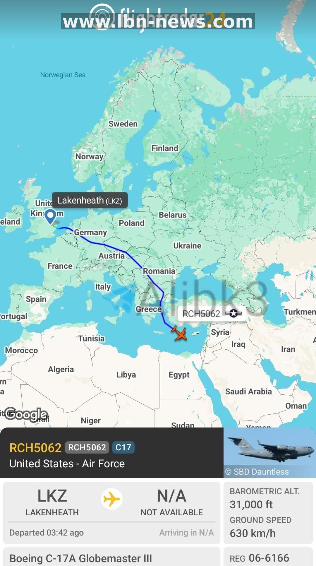 US C-17 Military Aircraft Continue Air Bridge to Jordan