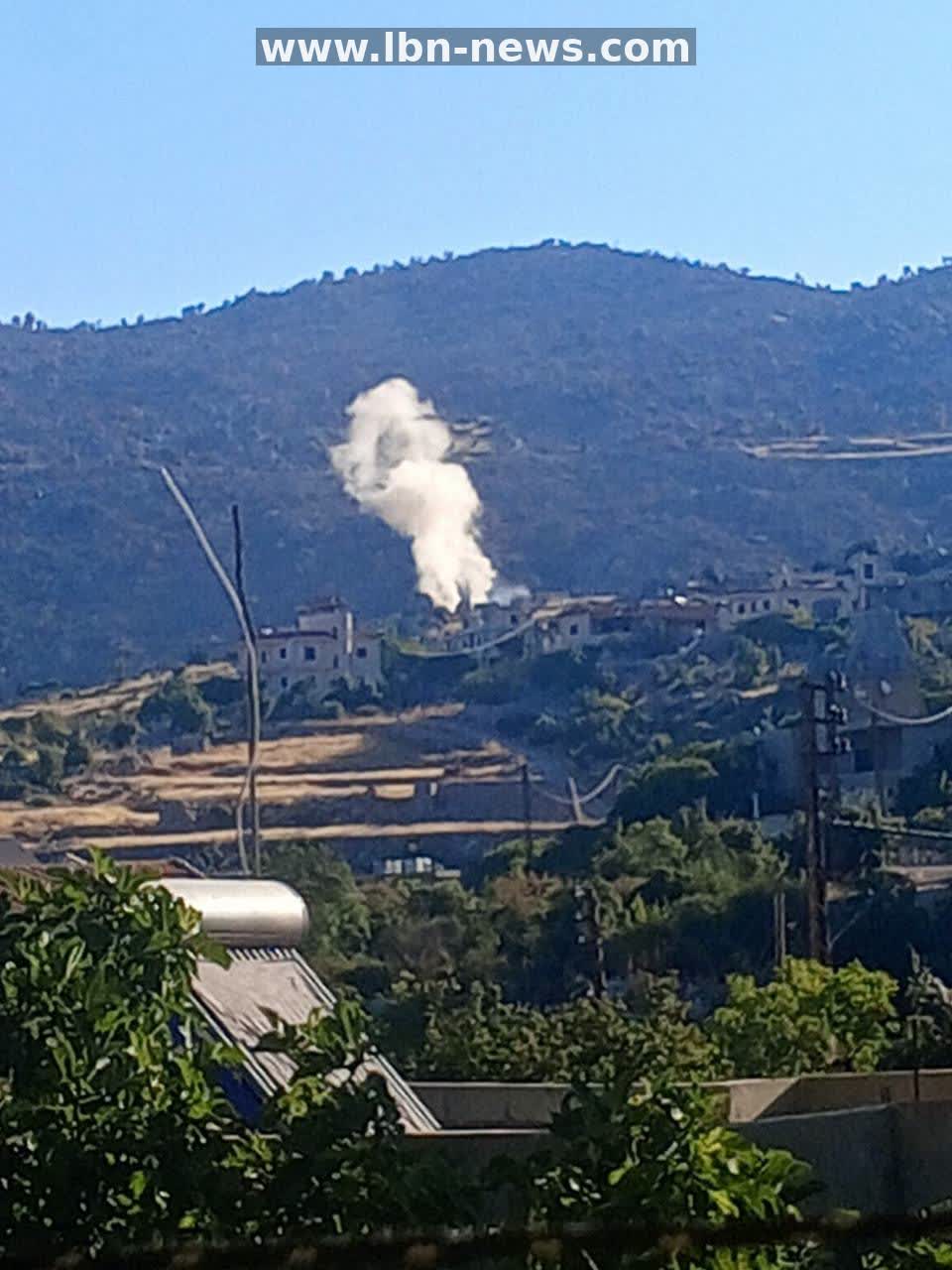 Artillery shelling, fire and bulldozing around Kfar Shouba