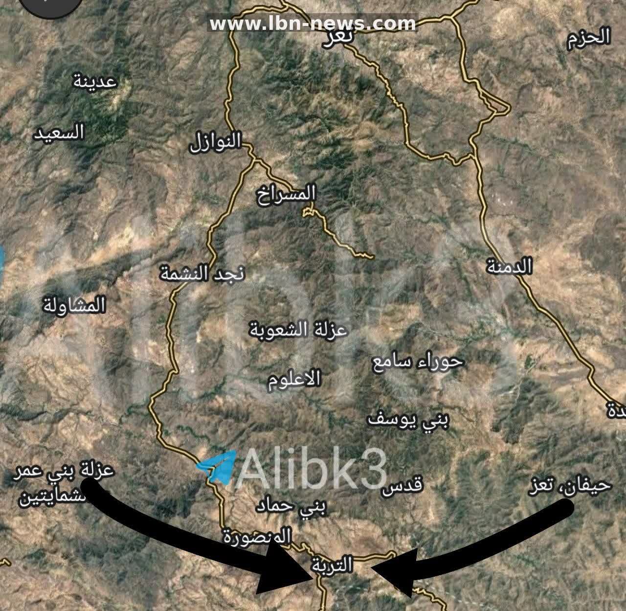 Yemeni forces seize two villages and advance toward Turbah