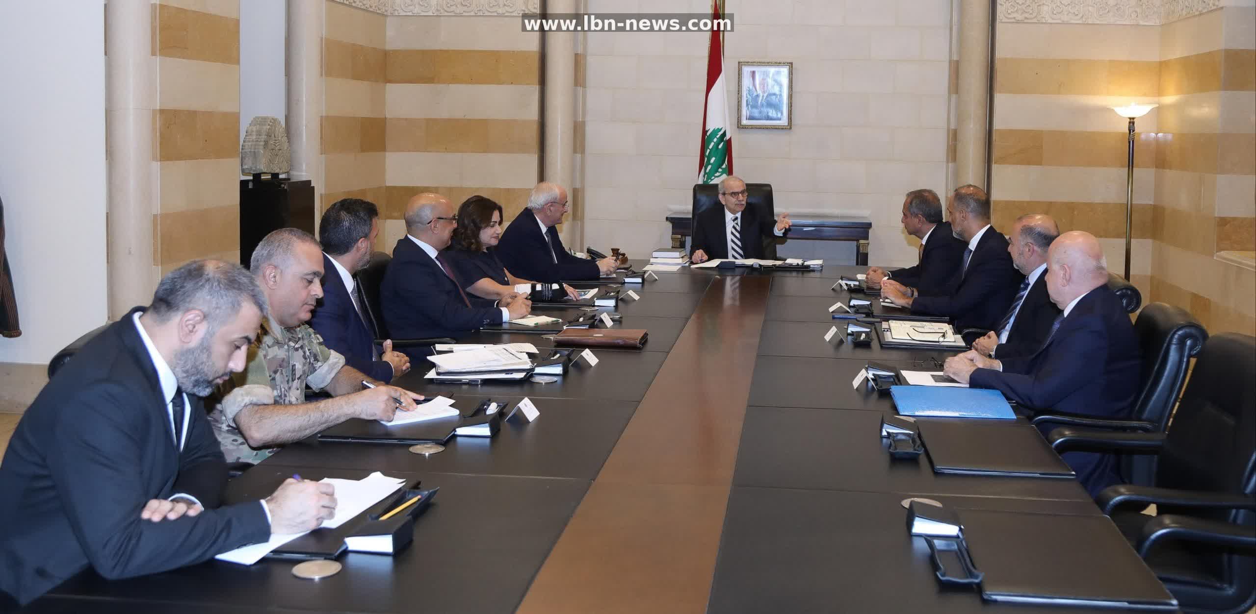 President Salam chairs meeting to launch recovery projects in pilot areas