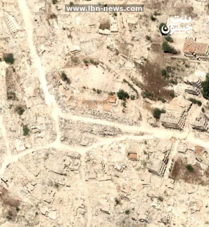دمار كلي لسوق مدينة بنت جبيل