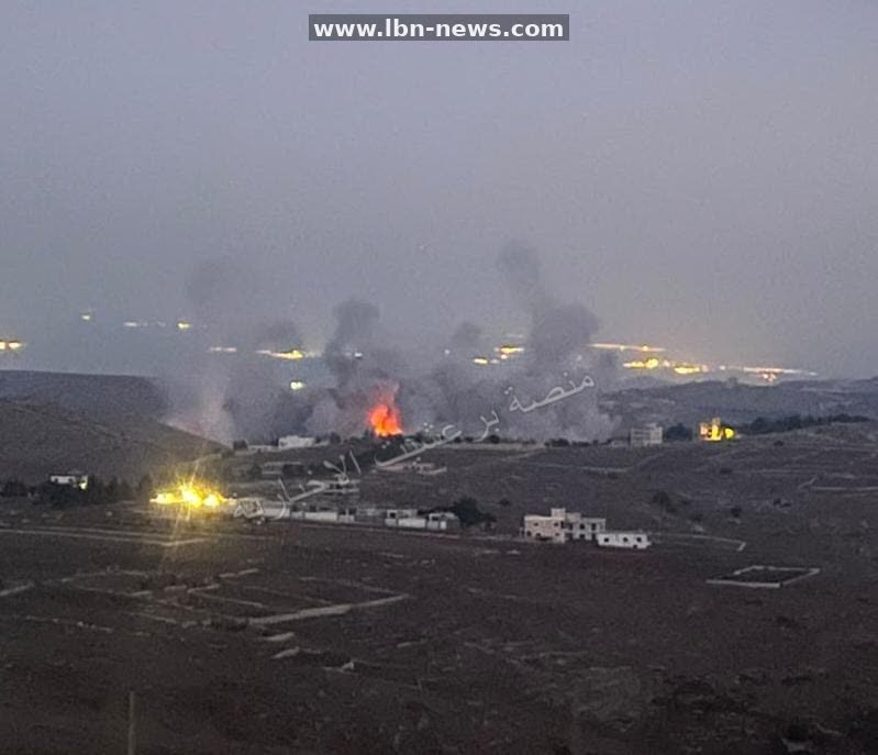 Massive explosion on the outskirts of Baraachit